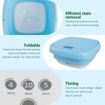 ⁦Chetsavz-Washing-Machine-Portable-Mini-Foldable-Washer-and-Spin-Dryer-Small-Foldable-Bucket-Washer-for-Camping-RV-Travel-Small-Spaces-Lightweight-and-Easy-to-Carry⁩ - الصورة ⁦4⁩