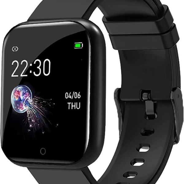 ساعة ذكية بسوار انيق بخاصية تتبع اللياقة البدنية وبشاشة ملونة تعرض معدل ضربات القلب وعداد الخطوات ومراقبة ساعات النوم للنساء من موبيفاكس، موديل ID116