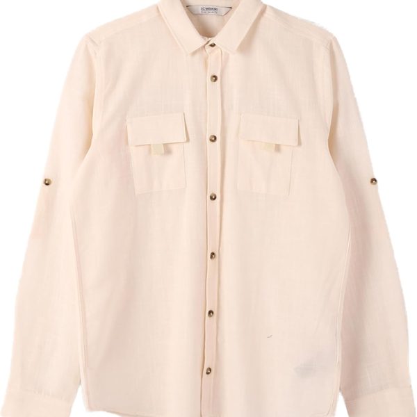 LC واكيكي قميص بيسيك باكمام طويلة للاولاد