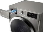⁦غسالة ذات تحميل أمامي 8 كجم بتقنية الذكاء الاصطناعي التشغيل المباشر (DD) والبخار - 6 حركات من سلسلة فيفاس ال جي F4R3TYGCP، فضي⁩ - الصورة ⁦4⁩