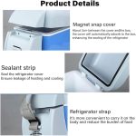 ⁦ثلاجة صغيرة محمولة للسفر والسيارة بجهد 12 فولت سيارة متعددة الوظائف بسعة كبيرة 7.5 ليتر مبرد مزدوج الوضع يمكن التحكم فيه للتبريد والتدفئة من Plan A⁩ - الصورة ⁦4⁩