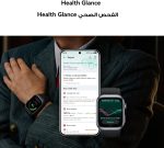 ⁦ساعة هواوي D2 LCA-B10 بهيكل اسود من الألومنيوم وسوار أسود من المطاط الفلوري 48 ملم، نظام تحديد المواقع، مراقب معدل ضربات القلب، تشبع الاكسجين⁩ - الصورة ⁦6⁩