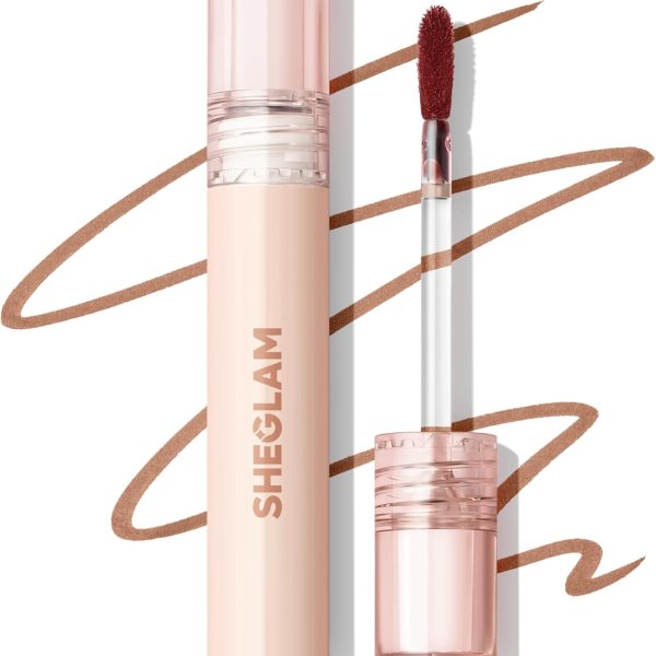 قلم محدد شفاه فول ان لاين قابل للتقشير بتركيبة مرطبة مضادة للانتقال من شيجلام، تركيبة خفيفة الوزن لمدة 10 دقائق - براوني بوينتس