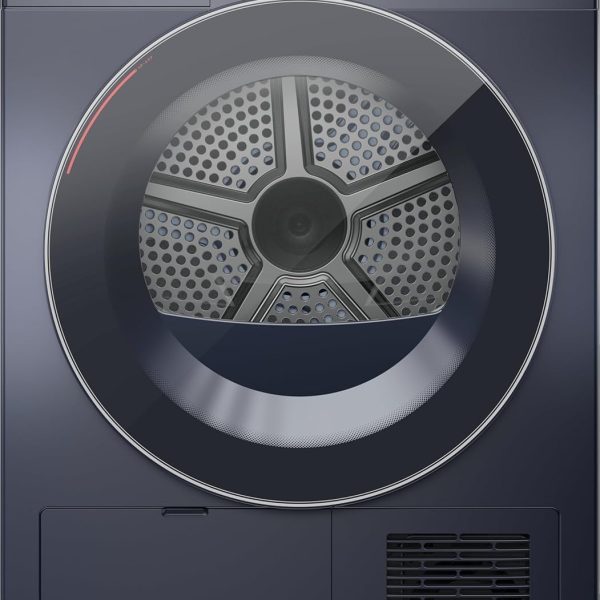 مجفف بمضخة حرارية بمحرك عاكس بي ال دي سي 10.2 كجم مع تعقيم بالأشعة فوق البنفسجية ومضادة للتجعد بخاصية واي فاي ذكي من توشيبا، رمادي غامق، TD-BK112GHEG(MK)