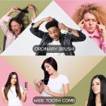 ⁦مشط بأسنان عريضة من بوريكا، مشط تصفيف مقاوم للحرارة ومضاد للكهرباء الساكنة لتجعيد الشعر، مصنوع من مادة ألياف الكربون المتينة، مناسب لكل أنواع الشعر، مقاس L، قطعة أسود، قطعة واحدة⁩ - الصورة ⁦7⁩