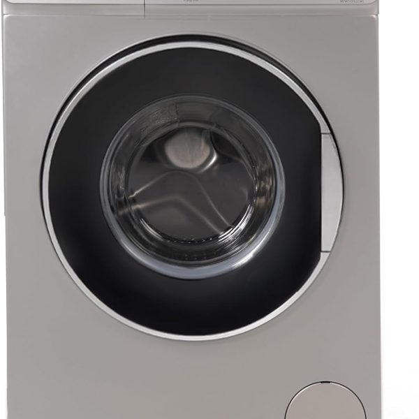 وايت بوينت WPW71015DSWSINV - غسالة - 7 كجم - برامج متعددة - ستيم - عاكس - 1000 دورة في الدقيقة - فضي - تركي، 7.0 كيلوجرام