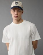 ⁦تيشرت من قماش بيكيه وتصميم على شكل مربع بقصة مريحة للرجال من امريكان ايجل⁩ - الصورة ⁦2⁩