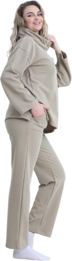 ⁦بيجامة شتوية مميزة للنساء من زدكوتكس، مصنوعة من خامة جاكار ميلتون⁩ - الصورة ⁦2⁩