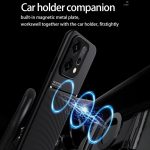 ⁦جراب موبايل من السيليكون والبولي يوريثين المقاوم للحرارة الناعم والبولي كربونات متوافق مع أوبو رينو 14 برو شبكة الجيل الخامس 5G مغناطيسي ومضاد للصدمات من فاسينيشن (لون أسود)⁩ - الصورة ⁦5⁩