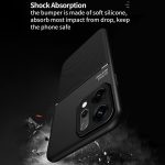 ⁦جراب موبايل من السيليكون والبولي يوريثين المقاوم للحرارة الناعم والبولي كربونات متوافق مع أوبو رينو 14 برو شبكة الجيل الخامس 5G مغناطيسي ومضاد للصدمات من فاسينيشن (لون أسود)⁩ - الصورة ⁦4⁩