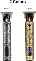 ⁦ماكينة حلاقة الشعر في جي ار الكهربائية للرجال لقص مع امشاط توجيه وشاشة LCD قابلة للتعديل بدون اسلاك كهربائية للمبتدئين والمحترفين صالونات التجميل وتشذيب الشعر.⁩ - الصورة ⁦8⁩