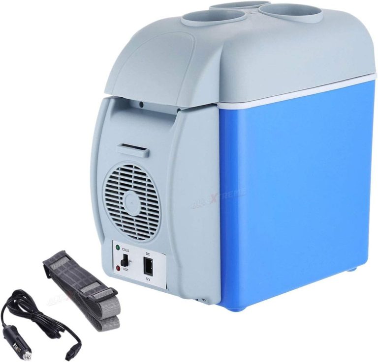 ثلاجة صغيرة محمولة للسفر والسيارة بجهد 12 فولت سيارة متعددة الوظائف بسعة كبيرة 7.5 ليتر مبرد مزدوج الوضع يمكن التحكم فيه للتبريد والتدفئة من Plan A