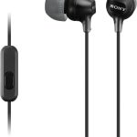 سماعة أذن MDR-EX15AP من سوني - أسود