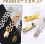 ⁦3 قطع من مشابك السويتر العتيقة من فاشون مانيا، مشبك شال، مشابك بروش قميص رسمي للنساء والفتيات⁩ - الصورة ⁦3⁩