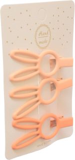 ⁦مشابك شعر للبنات من دافان، 3 قطع - لون سيمون⁩ - الصورة ⁦2⁩