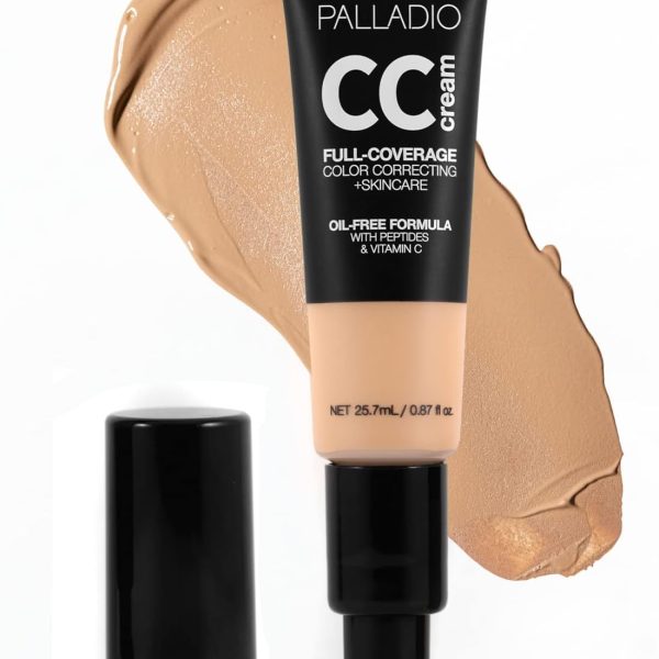 كريم أساس سي بتغطية كاملة وتركيبة خالية من الزيوت بالاديو بدرجة لون CC30 متوسط 30N