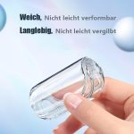 ⁦جراب حماية مقاوم للخدش لساعة هواوي فيت 3، مصنوع من البولي يوريثين الحراري المرن، شاملة للساعة الذكية للنساء والرجال، لون فضي⁩ - الصورة ⁦2⁩