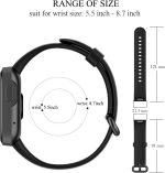 ⁦سوار ساعة بديل من السيليكون سريع الملاءمة متوافق مع ساعة شاومي مي لايت/ريدمي ووتش من كيويني⁩ - الصورة ⁦3⁩