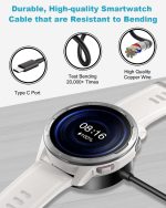 ⁦شاحن بتقنية USB، متوافق مع سامسونج جالاكسي واتش 7 وواتش Ultra وجالاكسي واتش 6، بمنفذ واحد⁩ - الصورة ⁦4⁩