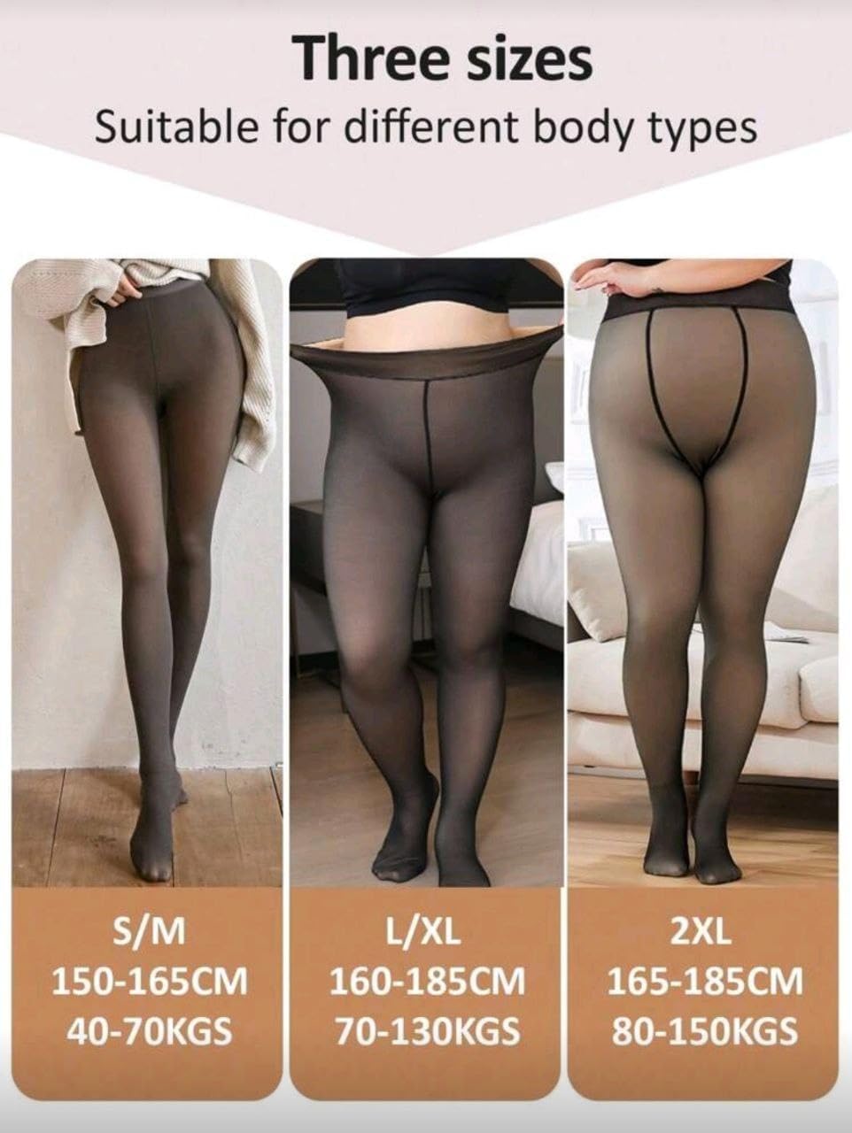 61CC2xGlbWL._AC_SL1280_.jpg سروال ضيق من الصوف الحراري للنساء بوزن 200 غرام باللون الاسود