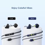 ⁦اورايمو سماعة اذن سلكية من هالو ايري مع قابس نوع سي، سماعات اذن ستيريو هاي فاي USB C مع ميكروفون وتحكم في مستوى الصوت، متوافقة مع الهواتف الذكية بمنافذ نوع C (أسود)⁩ - الصورة ⁦8⁩