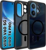 جراب مغناطيسي من جرابست لموبايل فيفو V60، مضاد للاصفرار، حماية من الدرجة العسكرية، غطاء واقي مضاد للصدمات مع حماية كاميرا لـ v60 5G (فيفو V60 5G/ فيفو V60e 5G/ فيفو T4 برو 5G)