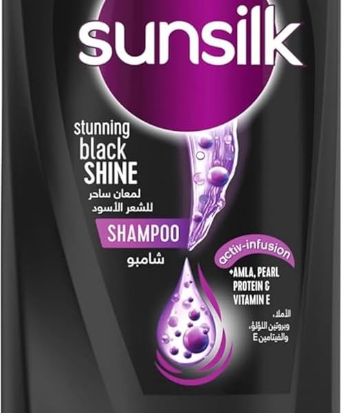 شامبو بلاك شاين من صانسيلك، 600 مل