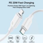 ⁦Joyroom S-CL020A9 20W Type-C to Lightning Fast Charging Data Cable 1m-Black⁩ - الصورة ⁦2⁩