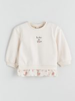 ⁦LC واكيكي سويت شيرت مطبوع برقبة دائرية ضيقة للبنات، عبوة من قطعتين⁩ - الصورة ⁦3⁩