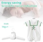 ⁦Electric Clothes Dryer - Versatile Portable Dryer with Hot and Cold Settings, Quiet Functionality, Perfect for Home Use, Travel, and Drying Children's Garments⁩ - الصورة ⁦4⁩