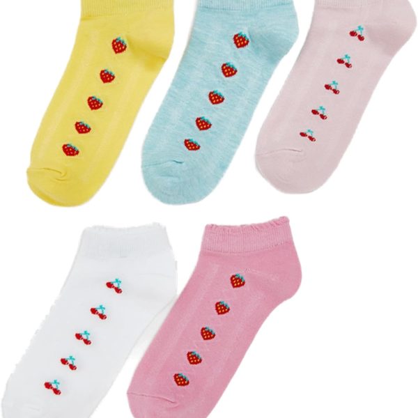 شرابات تدريب بتصميم منقوش للبنات من ال سي وايكيكي، 5 قطع