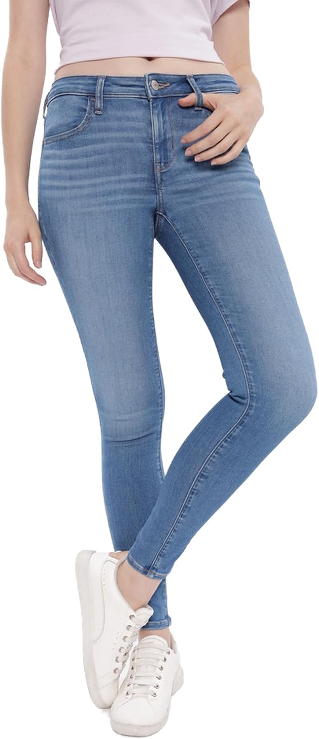 بنطلون جينز ضيق نكست ليفل بخصر منخفض للنساء من اميريكان ايجل