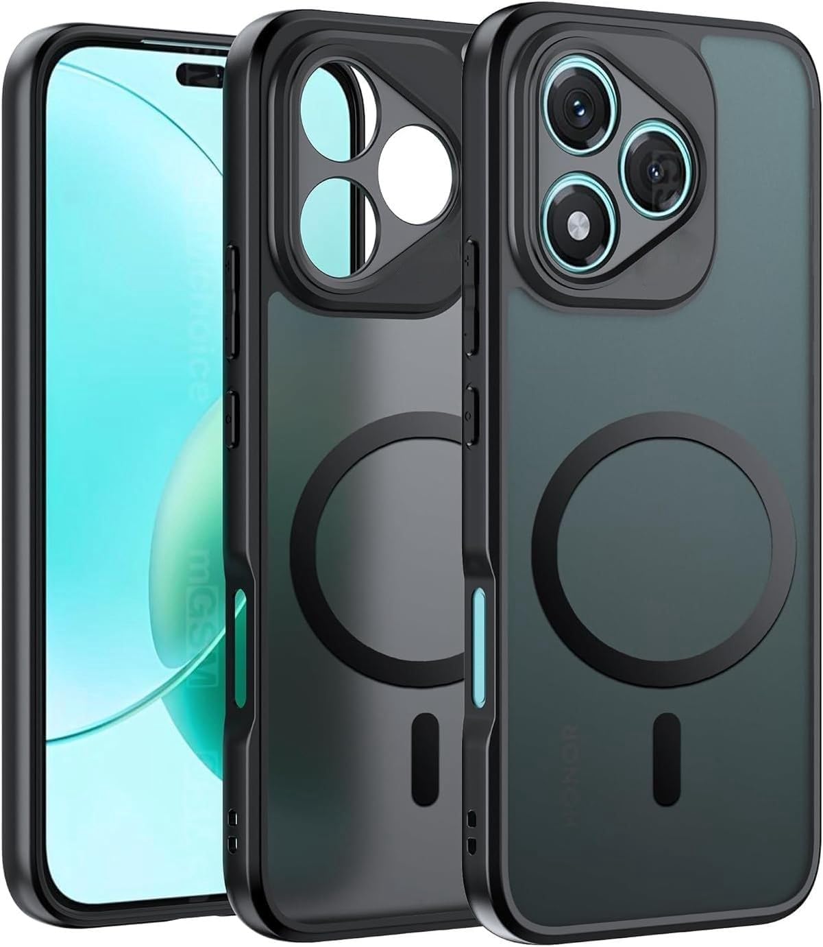 61IziXumUL._AC_SL1381_.jpg جراب مغناطيسي من جرابست لموبايل هونر 400 لايت، مقاوم للاصفرار، حماية من الدرجة العسكرية، غطاء واقي مضاد للصدمات مع حماية للكاميرا (هونور 400 لايت 5G)