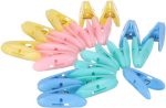 ⁦Plastic clothes peg set - 20 pieces, Multi Color⁩ - الصورة ⁦3⁩