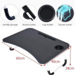 ⁦طاولة سرير للاب توب من استوري، محمولة لقراءة الكتب (خشبي)⁩ - الصورة ⁦2⁩