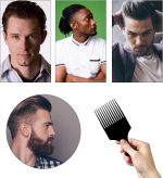 ⁦مشط شعر أفريقي للشعر المجعد، متعدد الألوان⁩ - الصورة ⁦7⁩