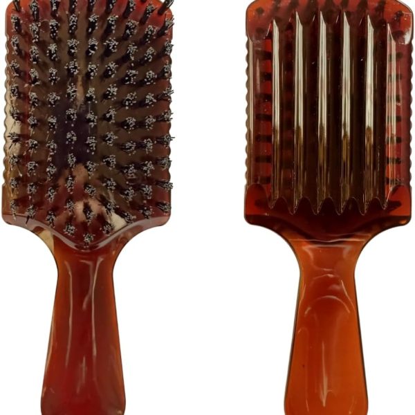 فرشاة فك تشابك الشعر للنساء والرجال والأطفال من بونيتا- رائعة لجميع أنواع الشعر، لطيفة على فروة رأسك ومثالية للاستخدام اليومي (لون عسلي صغير)