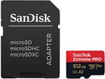 ⁦بطاقة ذاكرة مايكرو SD اكستريم برو من سانديسك 512 جيجابايت، تقنية UHS- I، فيديو 4K بالموبايل الذكي، وكاميرا الفيديو، سرعة قراءة 200 ميجابايت/ثانية، سرعة كتابة 140 ميجابايت/ثانية، ضمان مدى الحياة⁩ - الصورة ⁦3⁩