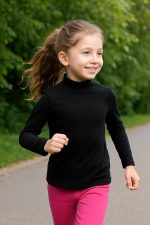 ⁦بادى كول كم برقبة بناتي للأطفال توب داخلي ناعم بخامة قطن ليكرا مرنة مناسب للأجواء الباردة والاستخدام اليومي من ميزا⁩ - الصورة ⁦5⁩