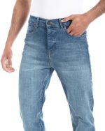 ⁦كوب بنطلون جينز عصري مرن ومريح للرجال 1300305-ازرق-30⁩ - الصورة ⁦2⁩