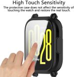 ⁦هيكل حماية لساعة شاومي ريدمي 5 اكتيف من دلع موبايلك، هيكل مع شاشة حماية، هيكل حماية عالي الدقة HD، هيكل حماية من السيليكون الناعم لساعة شاومي ريدمي 5 اكتيف (لون أسود)⁩ - الصورة ⁦4⁩