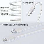 ⁦شاحن USB وكابل USB C بقدرة 100 وات من سوبرفوك لموبايل اوبو رينو 10 برو 10 برو + 5G، كابل محول شحن سريع 8 امبير من النوع C بطول 1 م لموبايل اوبو فايند X6 برو X7 الترا ريلمي 11 برو + ريلمي GT6 GT نيو 6⁩ - الصورة ⁦7⁩