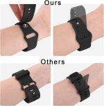 ⁦سوار ساعة متوافق مع ساعة شاومي ريدمي ووتش 5 اكتيف/ريدمي ووتش 5 لايت للرجال والنساء، سوار سيليكون ناعم 22 ملم، سوار رياضي بديل مقاوم للماء وقابل للتعديل من دلع موبايلك⁩ - الصورة ⁦5⁩