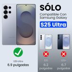 ⁦نيلكن حافظة جالكسي اس 25 الترا 5G، حماية الكاميرا، غطاء كاميرا منزلق، حافظة واقية رفيعة ورفيعة لسامسونج جالاكسي S25 الترا (اسود)⁩ - الصورة ⁦2⁩