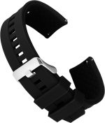 اساور ساعة سيليكون من كوبي - سريعة الفك - سوار ساعة بديل، سوار ساعة عالمي مقاوم للماء مع مشبك فضي للرجال والنساء متوافق مع اساور الساعات الذكية/الرياضية