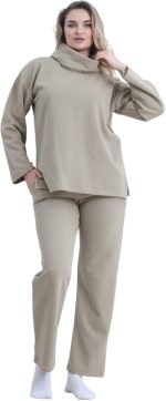 بيجامة شتوية مميزة للنساء من زدكوتكس، مصنوعة من خامة جاكار ميلتون