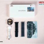 ساعة ذكية HK10 الترا 3 ماكس، شاشة اموليد 2.02 بوصة، 2 جيجابايت، مشاركة الشبكة عبر البلوتوث، روبوت ذكاء اصطناعي، دعم الموسيقى المحلية والاتصال بنظام تي دبليو اس، ميزات الذكاء الاصطناعي، (لون أسود)