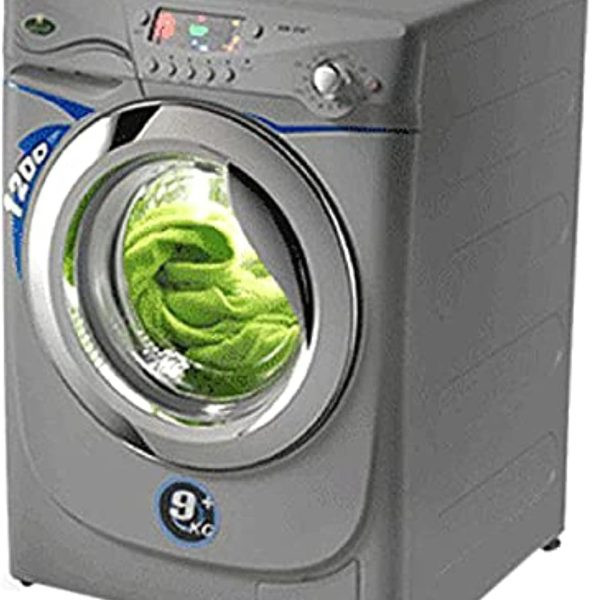 غسالة ذات تحميل امامي 9 كجم من كريازى، موديل KW 1209 - فضي، تعبئة أمامية