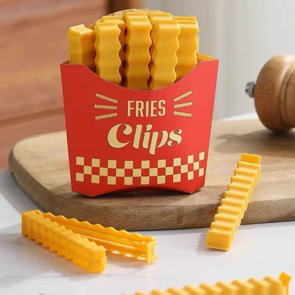 طقم مشابك لإغلاق الأكياس بتصميم جديد على شكل بطاطس، 12 قطعة