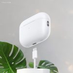 ⁦سماعات اذن لاسلكية اير بودز برو (الجيل الثاني) مع شحن USB نوع سي، سماعات بلوتوث بخاصية الغاء الضوضاء اكثر نشاطا، وضع الشفافية، صوت متكيف، صوت مكاني مخصص⁩ - الصورة ⁦4⁩